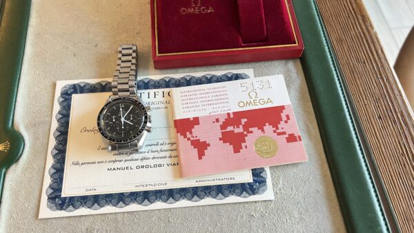 Omega Speedmaster Professional Moonwatch Certified 145.022-76ST Tritium 1976 Vintage Long S and R - immagine 26