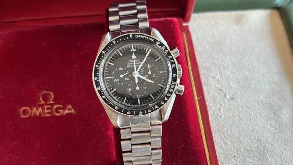 Omega Speedmaster Professional Moonwatch Certified 145.022-76ST Tritium 1976 Vintage Long S and R - immagine 31