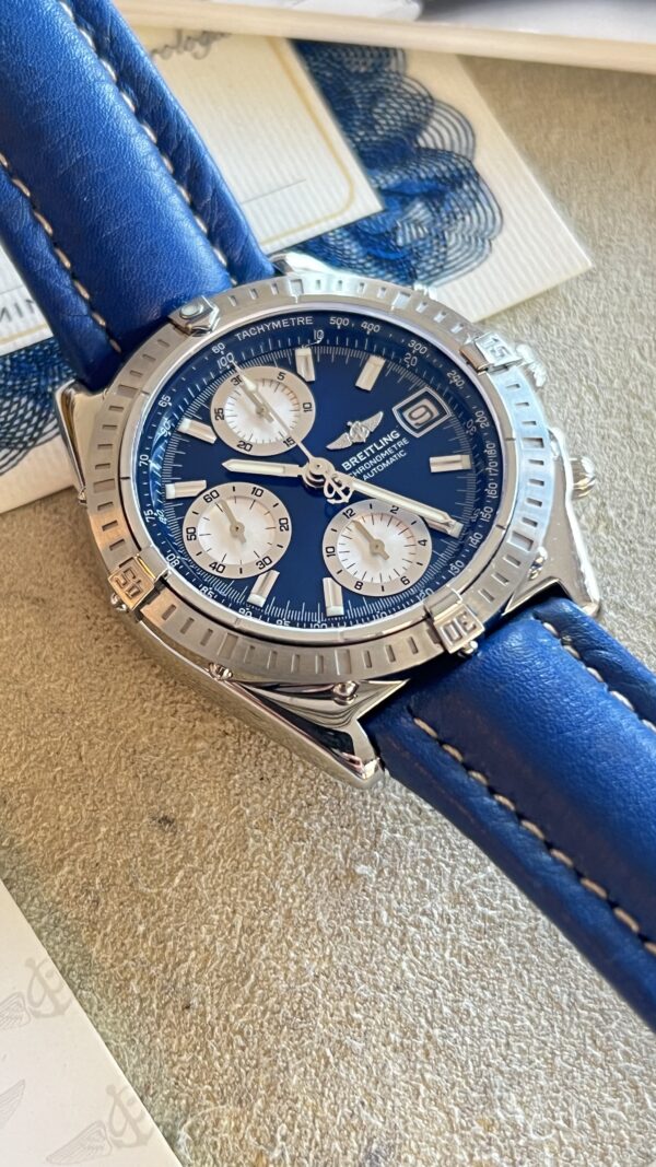 Breitling Chronomat A13352 dial blue - immagine 17