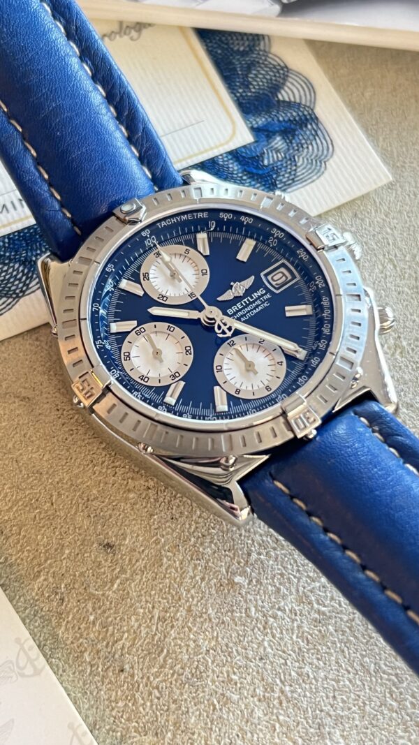 Breitling Chronomat A13352 dial blue - immagine 18