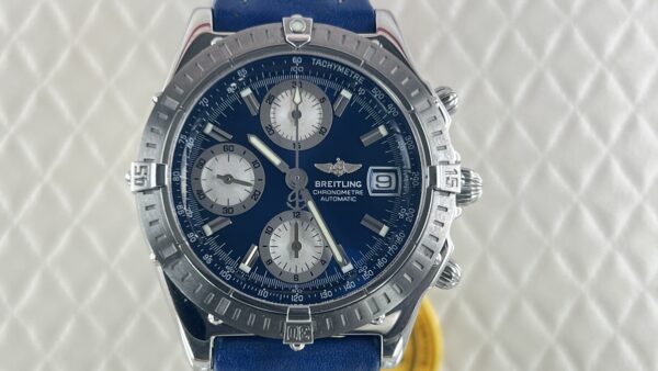 Breitling Chronomat A13352 dial blue - immagine 9