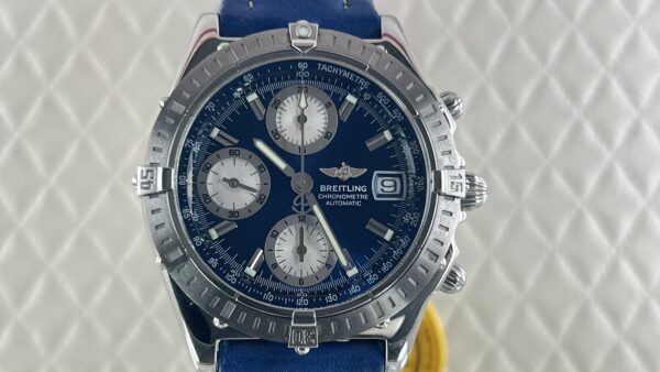 Breitling Chronomat A13352 dial blue - immagine 16