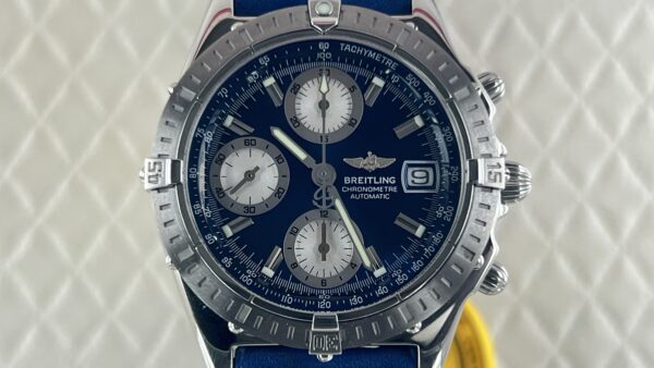 Breitling Chronomat A13352 dial blue - immagine 5