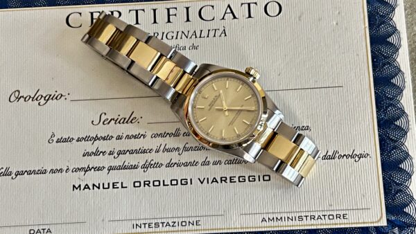 Rolex Oyster Perpetual 31 Certified 67483 - Box/Papiere - Jahr: 1983 - Vintage Dial - Automatik - immagine 19